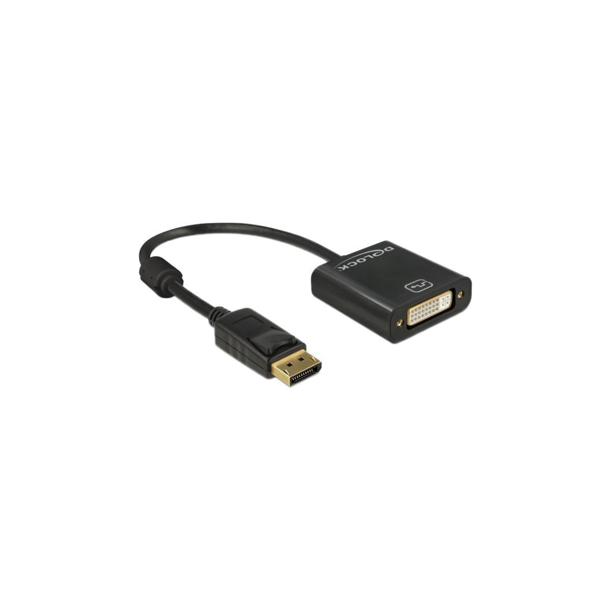 Delock Adapter Displayport 1.2 male to DVI female, 4K, passive, black