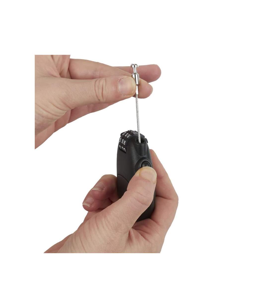 Paris Prix - Cadenas Extensible Avec Code valise 7cm Noir