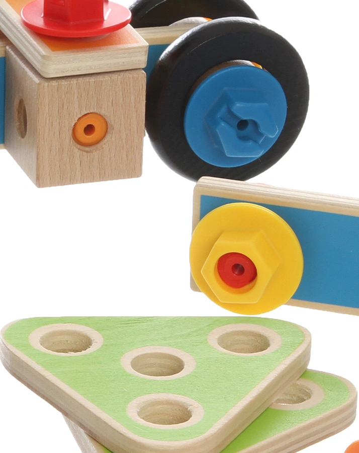 Bauset – klein 42-teilig aus Holz