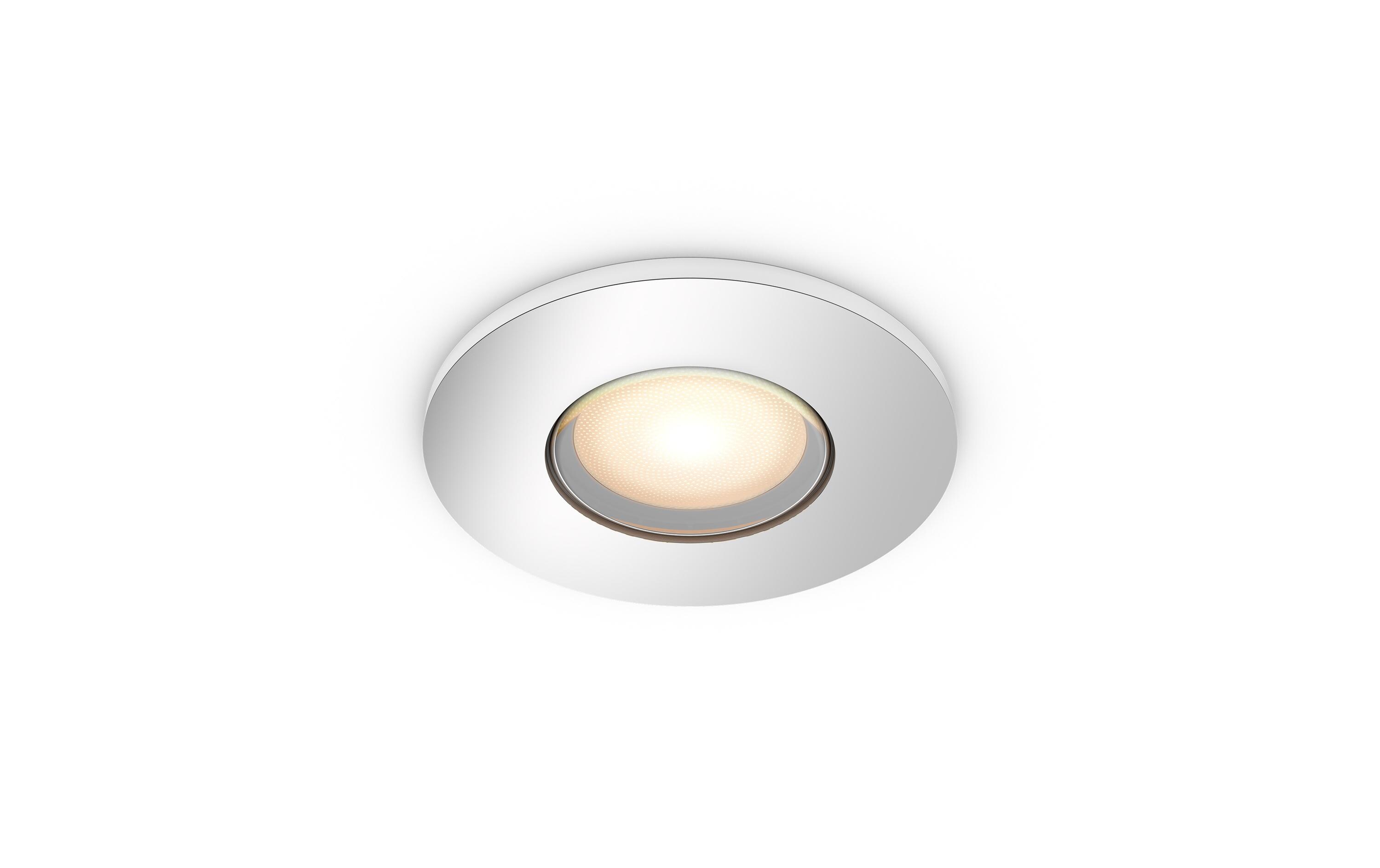 White Amb. Adore Deckenspot Rund SilberLicht für Badezimmer