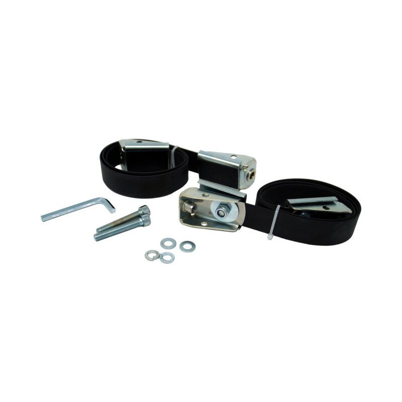 CAMPKO 2 x Edelstahlband mit Spannschloss für Gasflaschen Halter (1,5x30mm Bandstärke) R67.01 konform