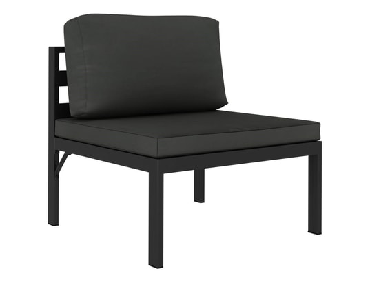 LES TENDANCES - Salon extérieur Salon de jardin-gris-4 places-120x60x66-407445