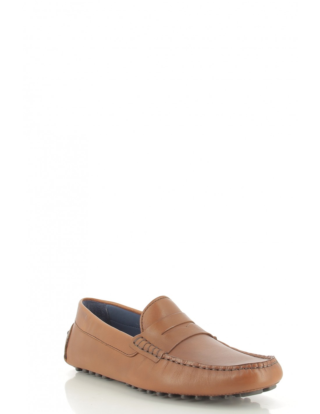 azzaro Mocassins homme solo cuir marron