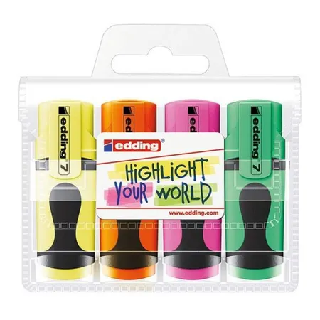 edding 7 Mini highlighter, 1-3mm, 4 Stück