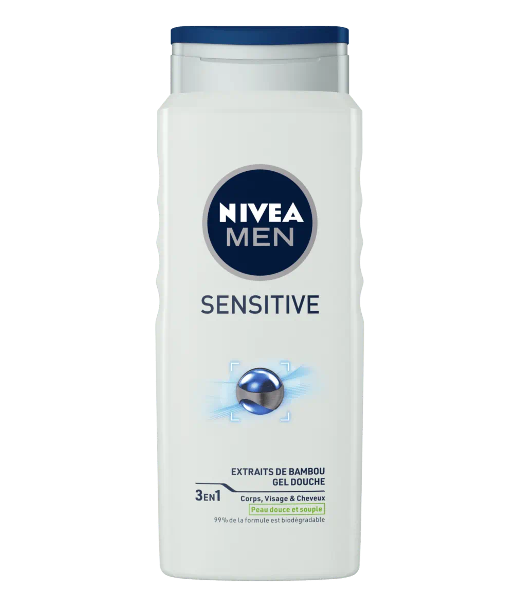 GEL DOUCHE 3 EN 1 HOMME SENSITIVE POUR LES PEAUX SENSIBLES