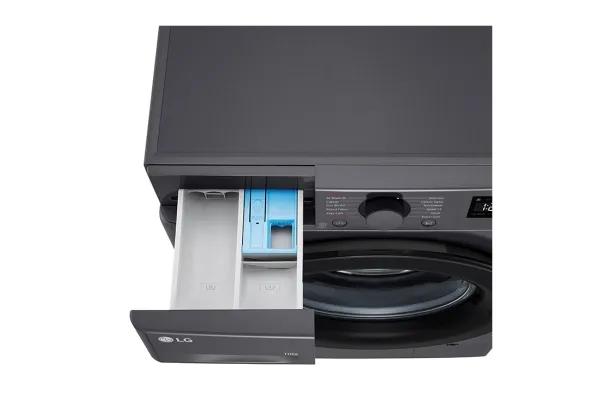 LG Serie R5 F4WR510SBM - Vaskemaskine - bredde: 60 cm - dybde: 62 cm - højde: 85 cm - frontbetjening - 10 kg - 1400 rpm - lys sort