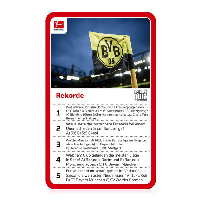 Top Trumps® - Bundesliga - Quiz mit Köpfchen - 500 Fragen