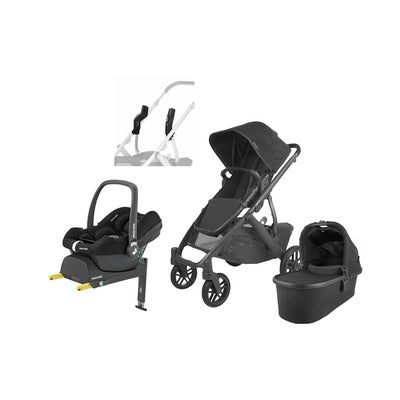 UPPAbaby VISTA V2 Duovogn inkl. Maxi-Cosi CabrioFix & Base, Jake Black