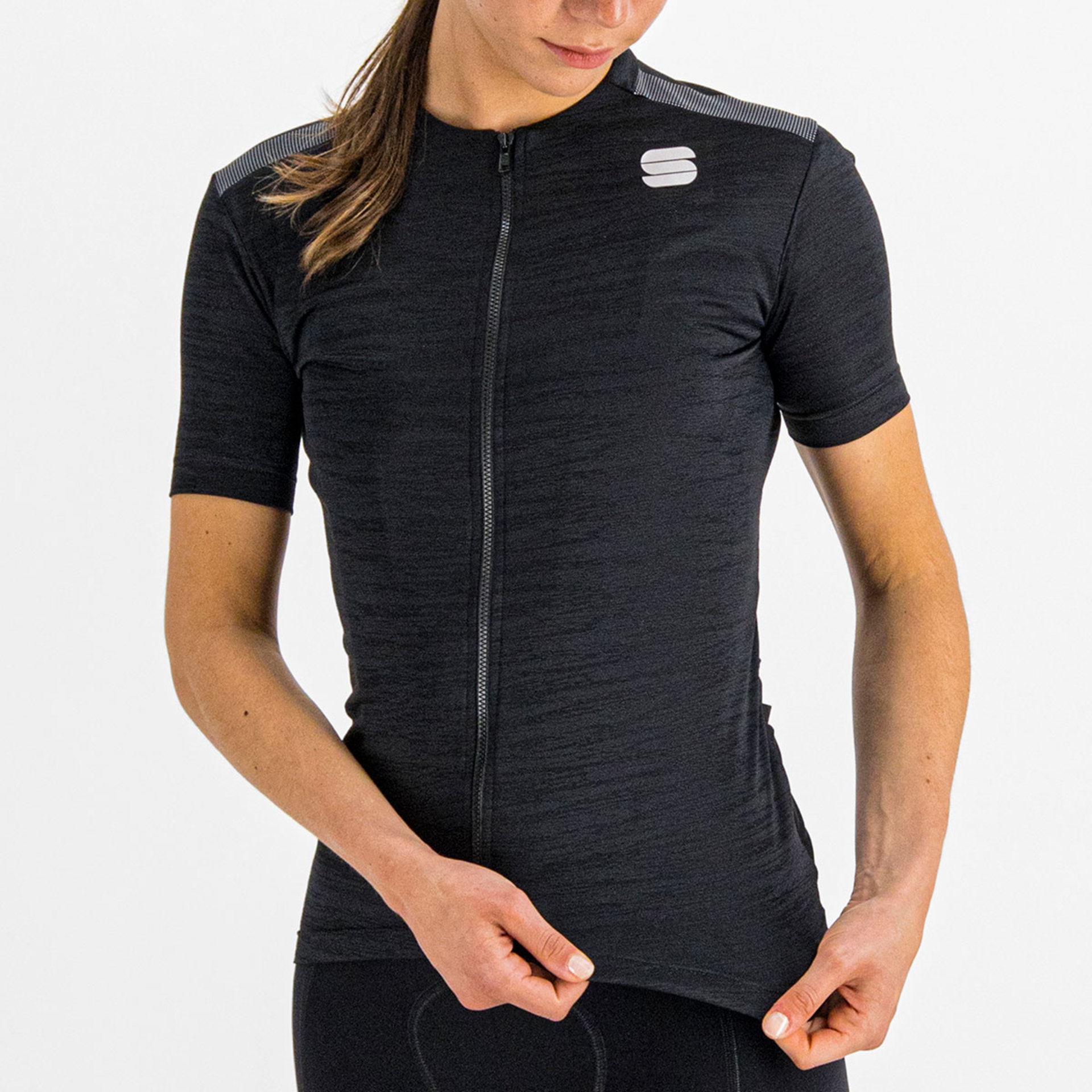 Sportful Supergiara Fietsshirt Korte Mouwen Zwart Dames