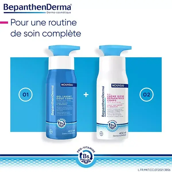 BepanthenDerma® Creme Corporal Reparador Rico para Pele Seca e Sensível 400ml