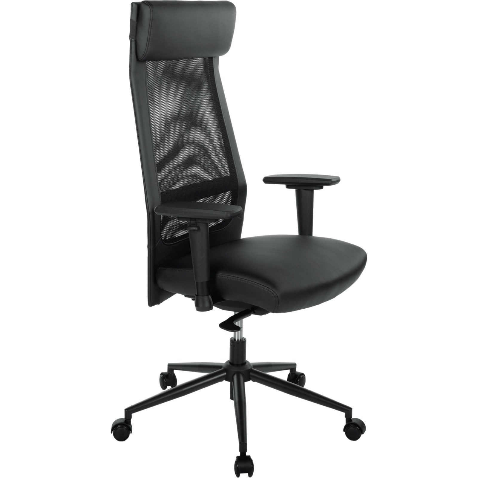 Bürostuhl Auerberg Netzstoff Kunstleder schwarz