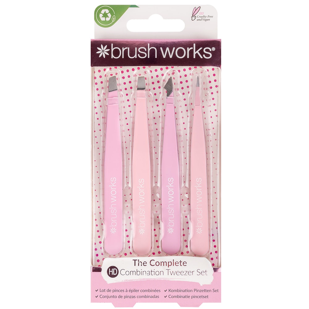 Kit de 4 pinces à épiler - Rose