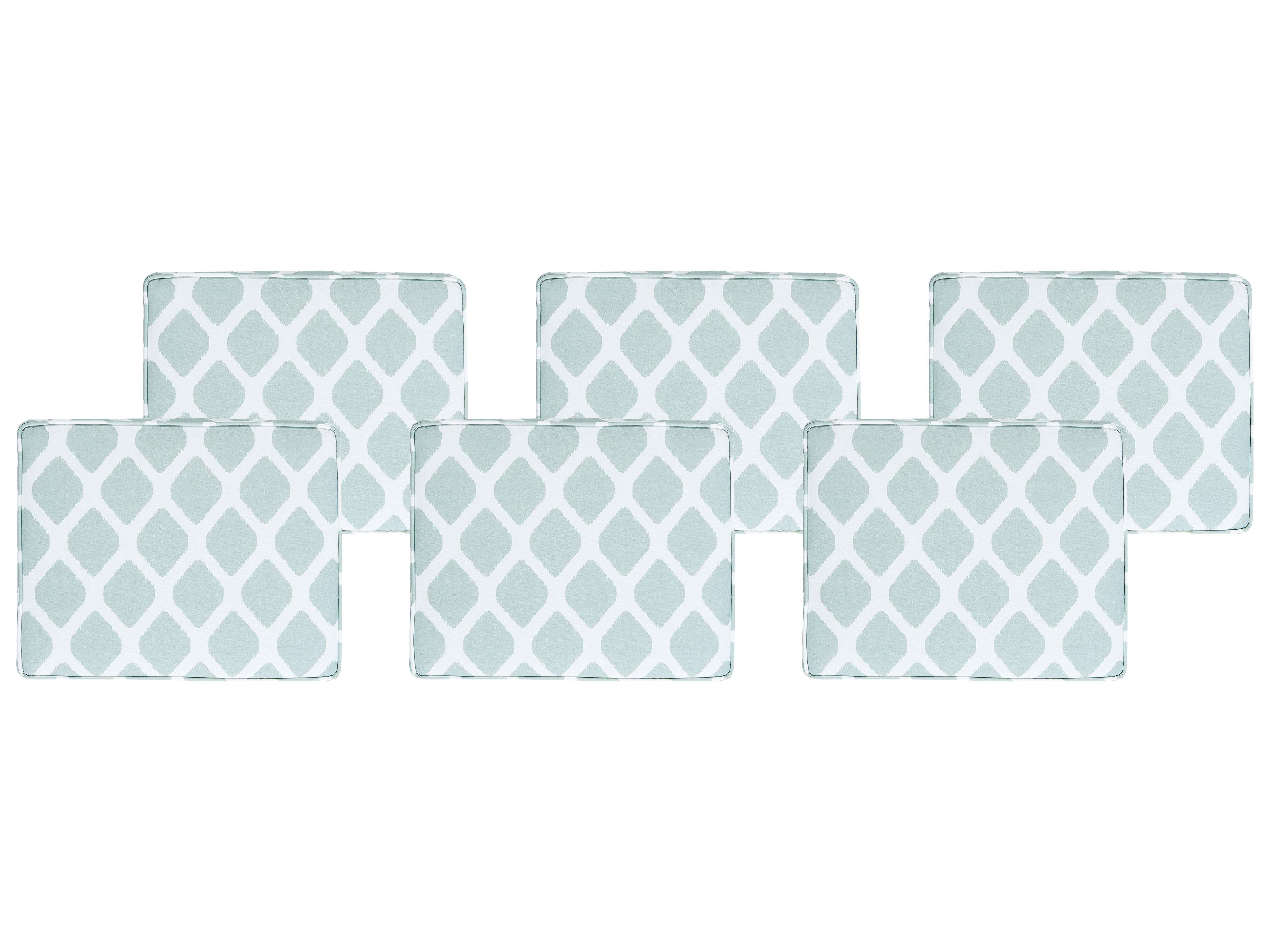 Set van 6 tuinzitkussens TOLVE 39 x 31 cm Mintgroen