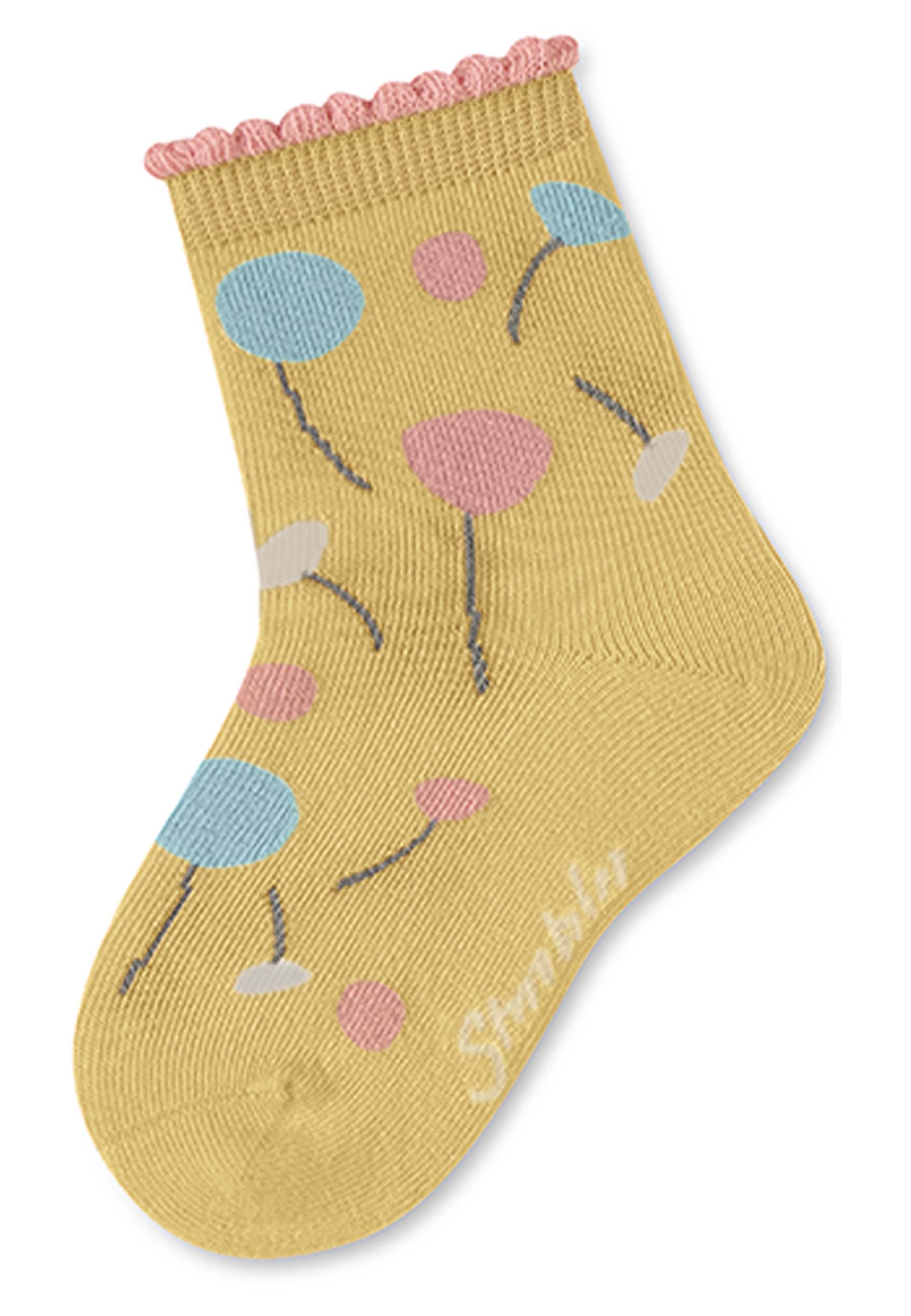 Socken BLUMEN 5er Pack in flieder