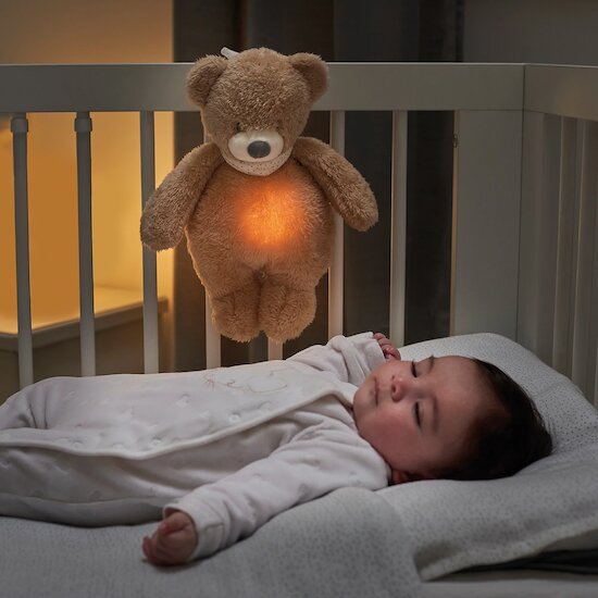 Veilleuse Peluche Ours Sleepy   Brun        de               Nattou