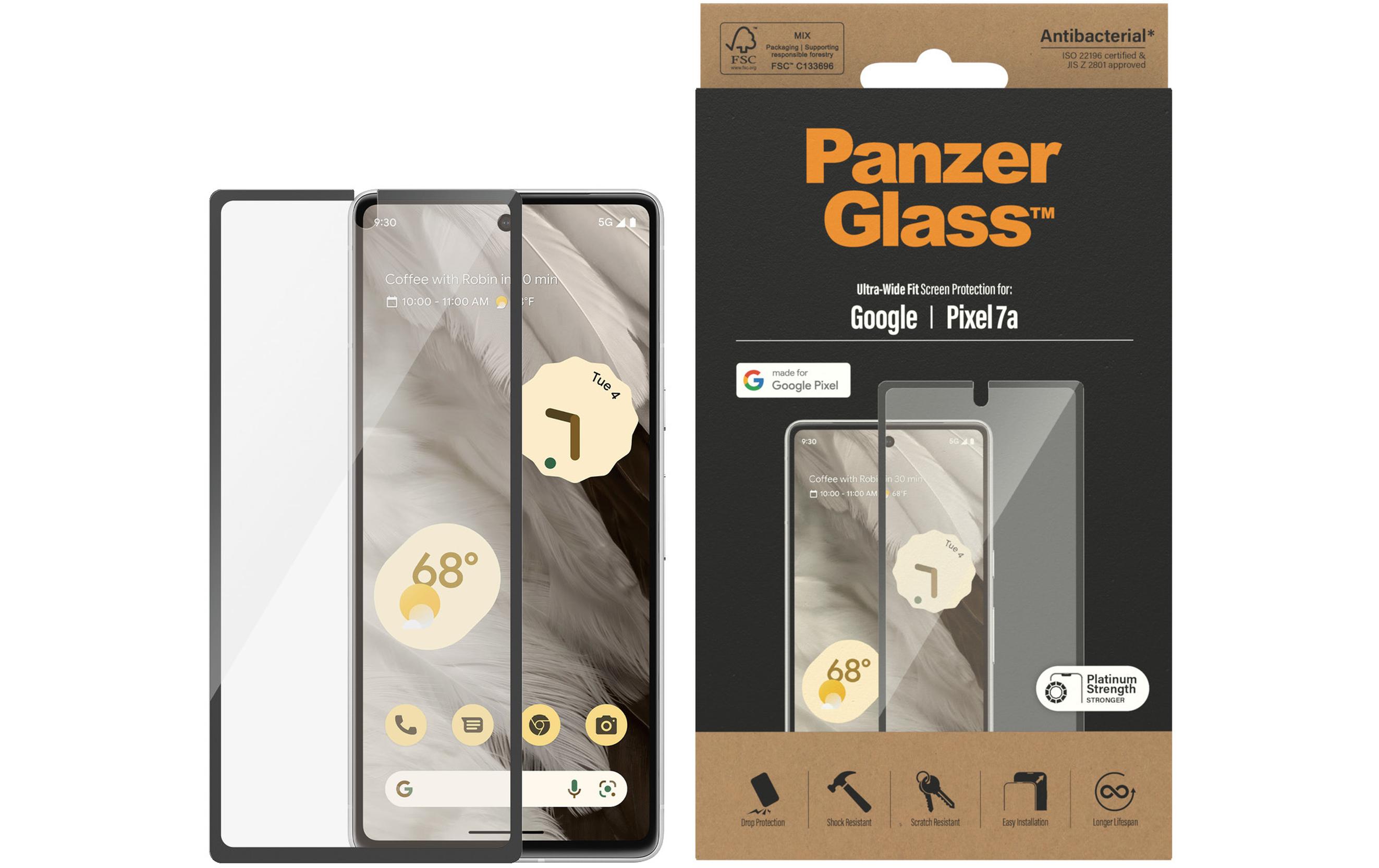 Displayschutz Ultra Wide Fit Google Pixel 7aDisplay-Schutzfolie für das Google Pixel 7a
