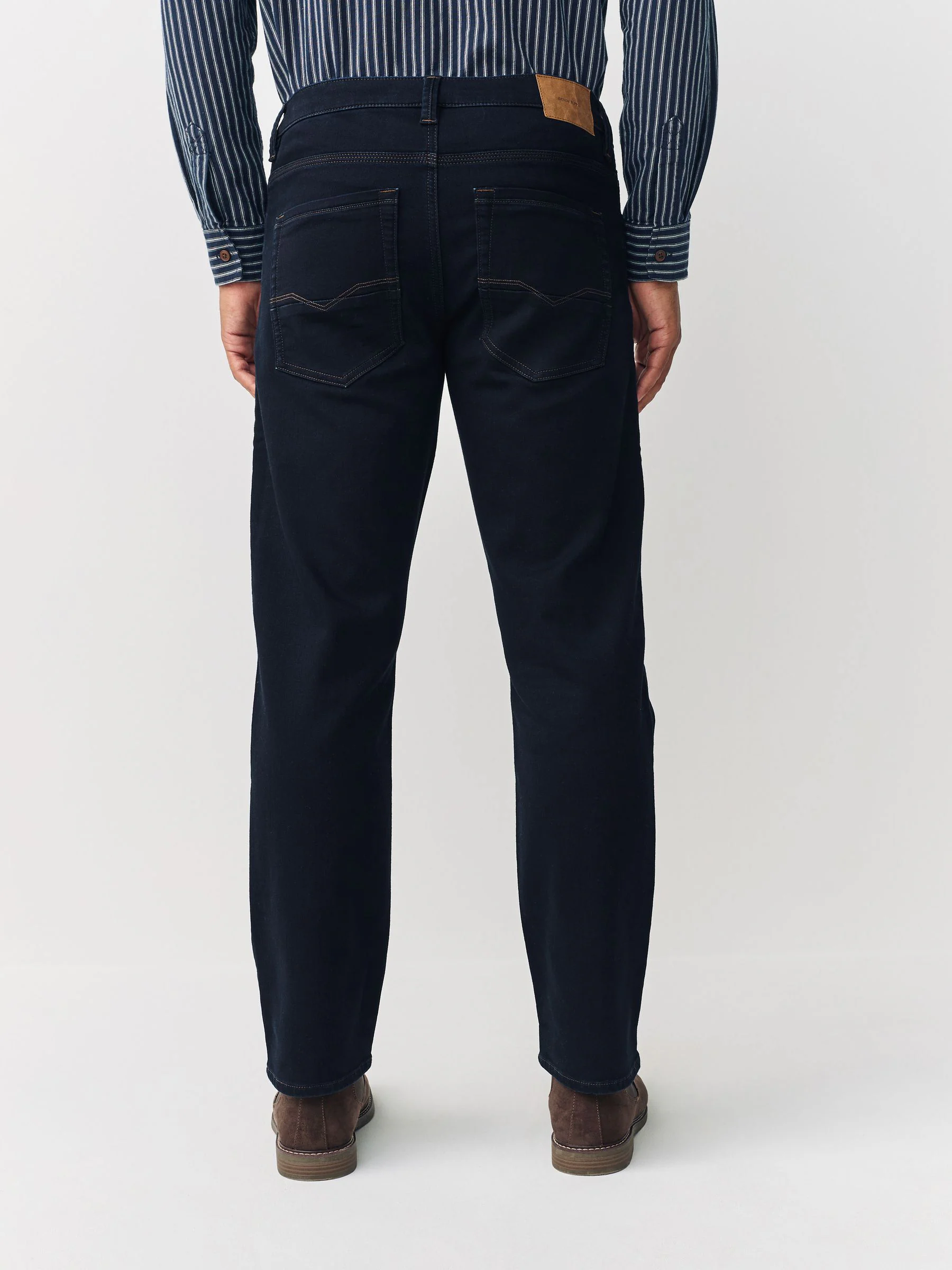 Indigo blauwe wassing - Straight fit - Comfortabele stretchjeans