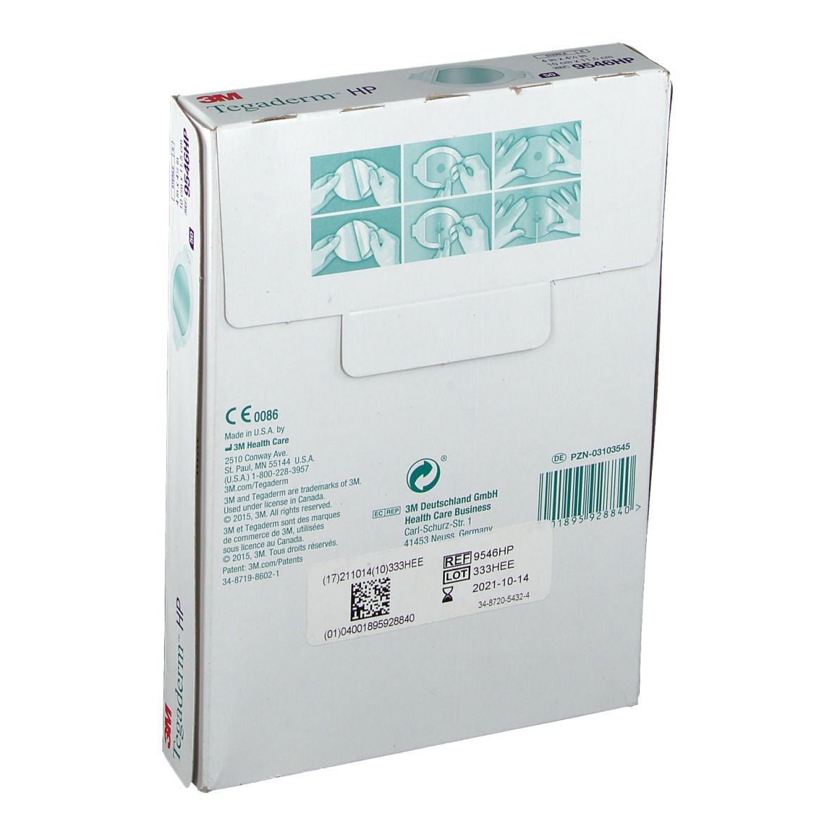 3M Tegaderm HP Transparentverband oval 10 x 11,5 cm