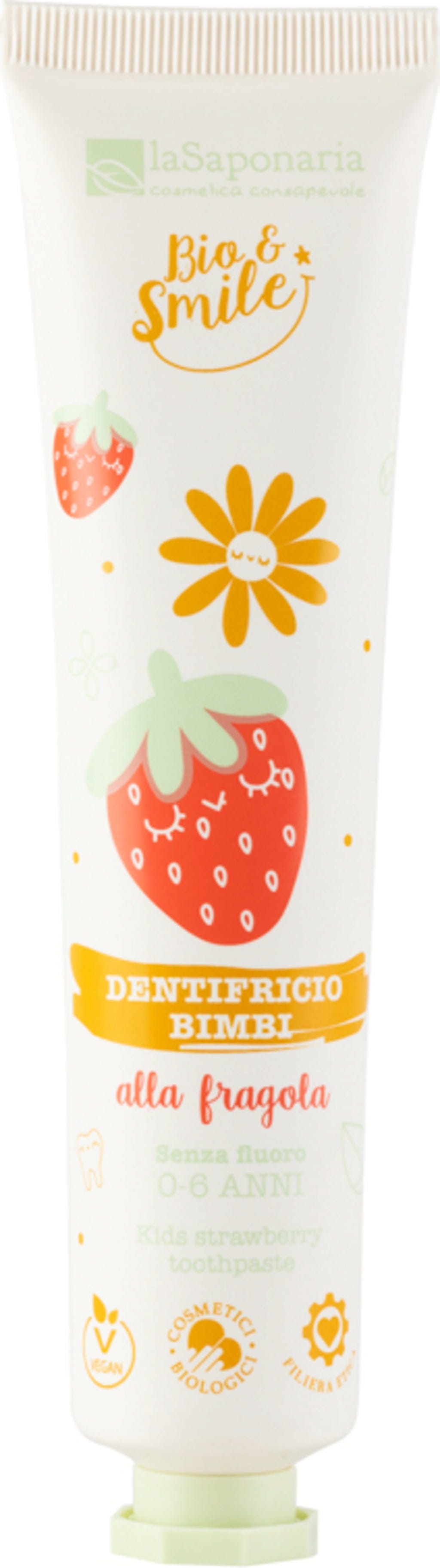 La Saponaria  Kinder-Zahnpasta Erdbeere, 75 ml