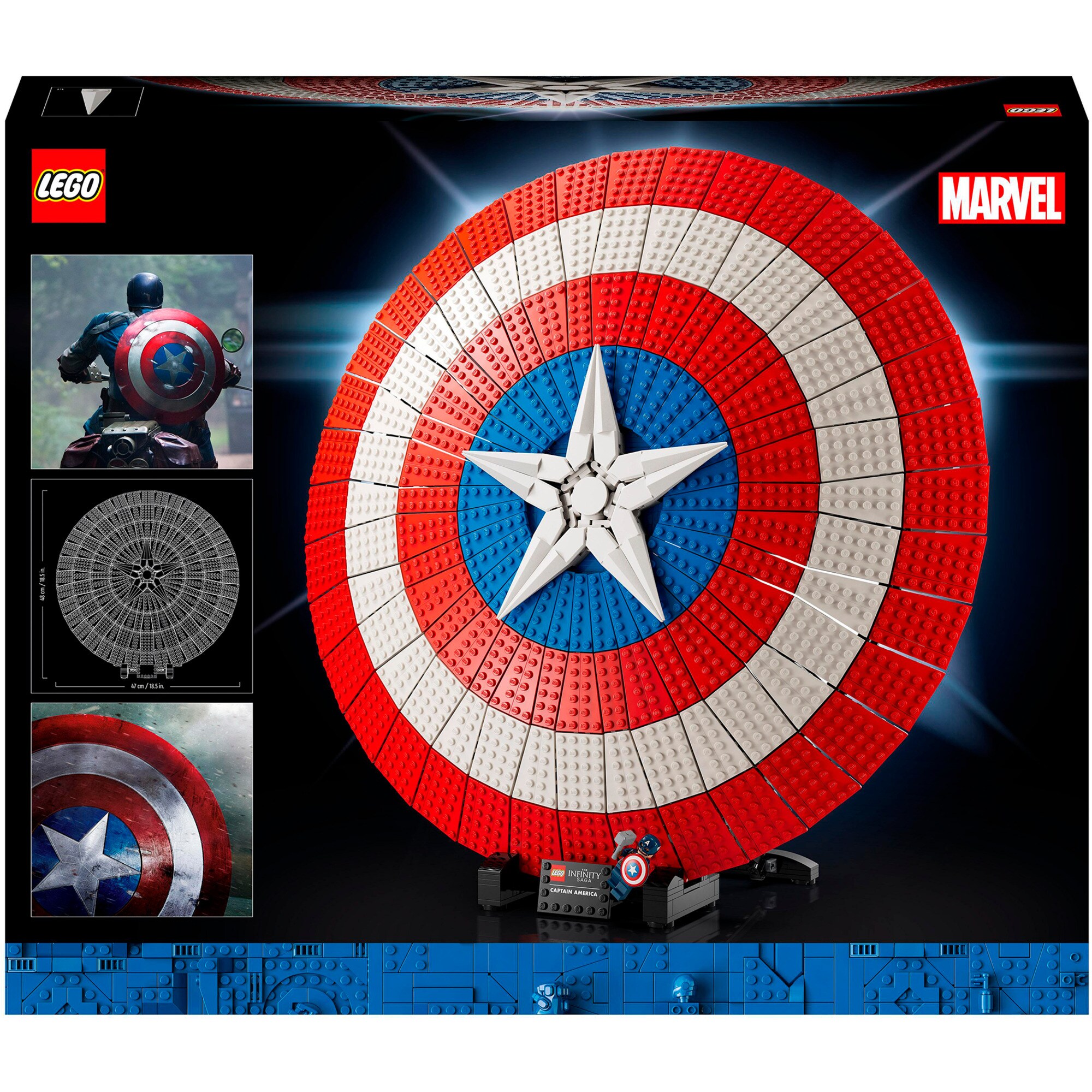 LEGO Konstruktionsspielzeug Marvel Super Heroes Captain Americas Schild