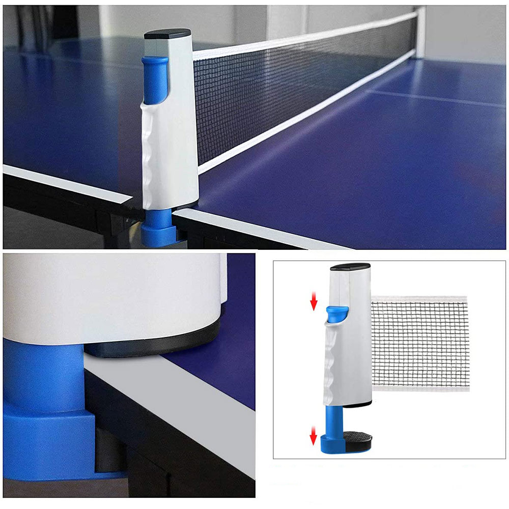 (11-tlg. Set) Tischtennis Kit Ping Pong Spiel Schläger / Netz / Bälle   Transporttasche