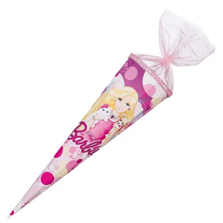 Nestler Schultüte Barbie Haustiere mit Glitzer, 12-eckig, 85 cm