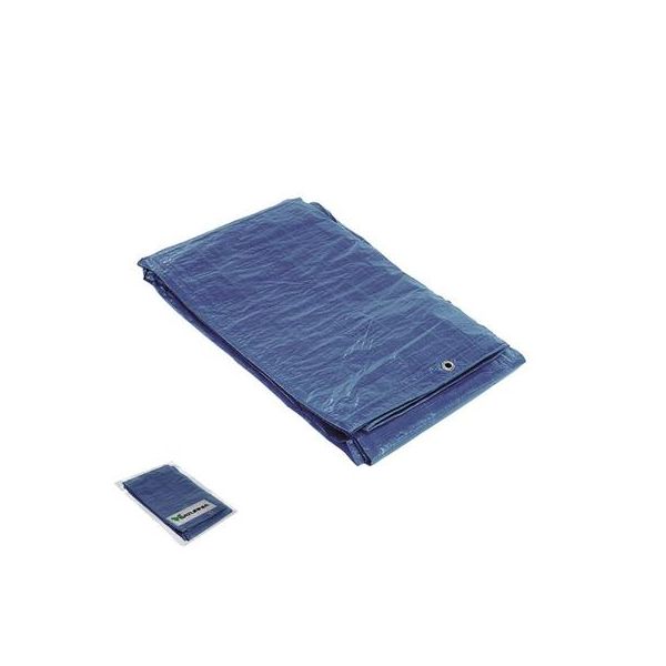 Saturnia Lona Impermeável Azul com Ilhós de Metal 8 X 12 Metros