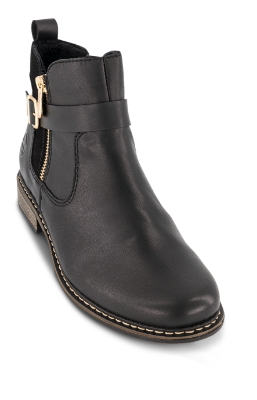 Rieker Kort damestøvle Sort Z4959-00 | Skoringen