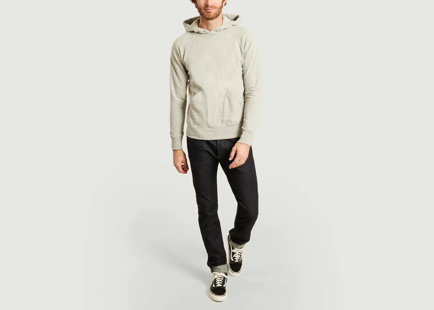 Velva Sheen hoodie gris raglan Velva Sheen