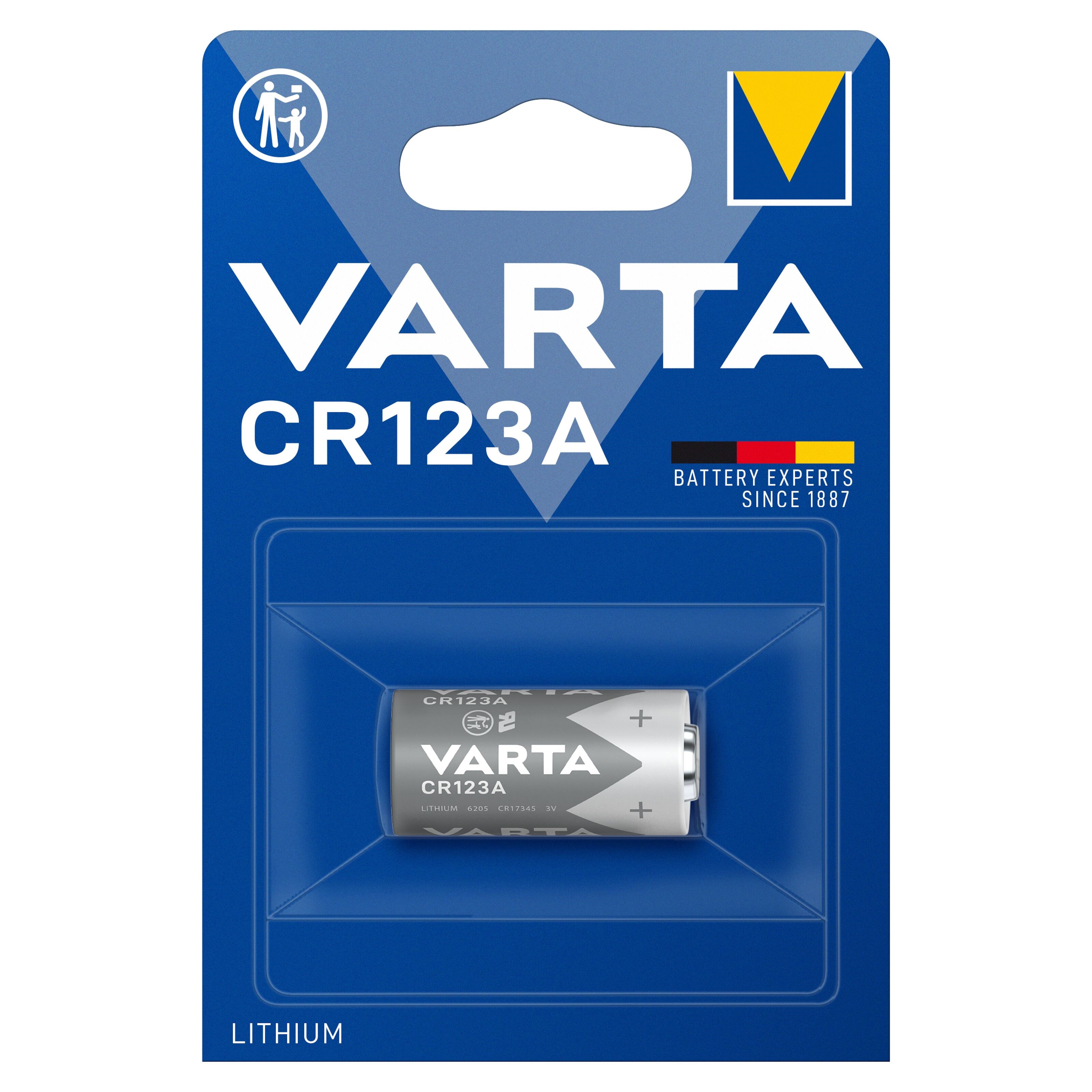 Varta Litiumbatteri CR123A 1-pk.