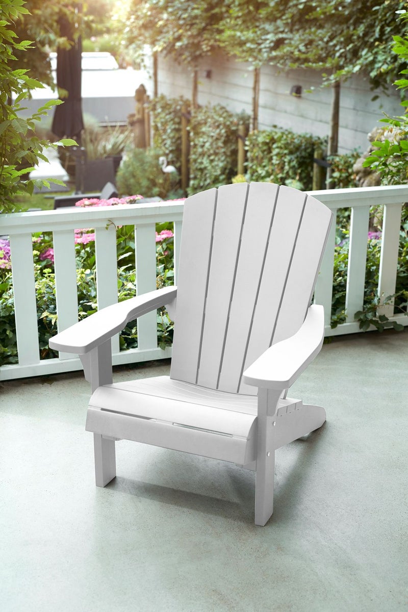 Keter Adirondack Troy weerbestendige tuinstoel in het wit