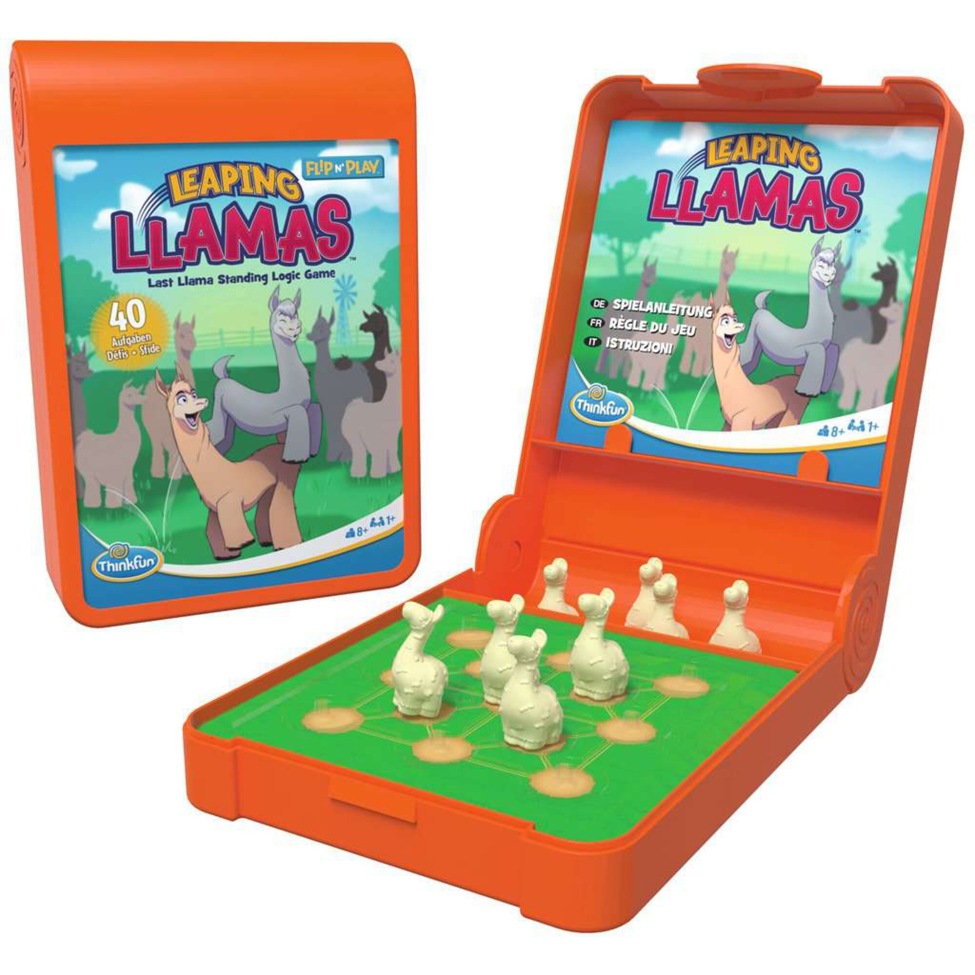 THINK FUN Brettspiel Flip n’ Play - Leaping Llamas