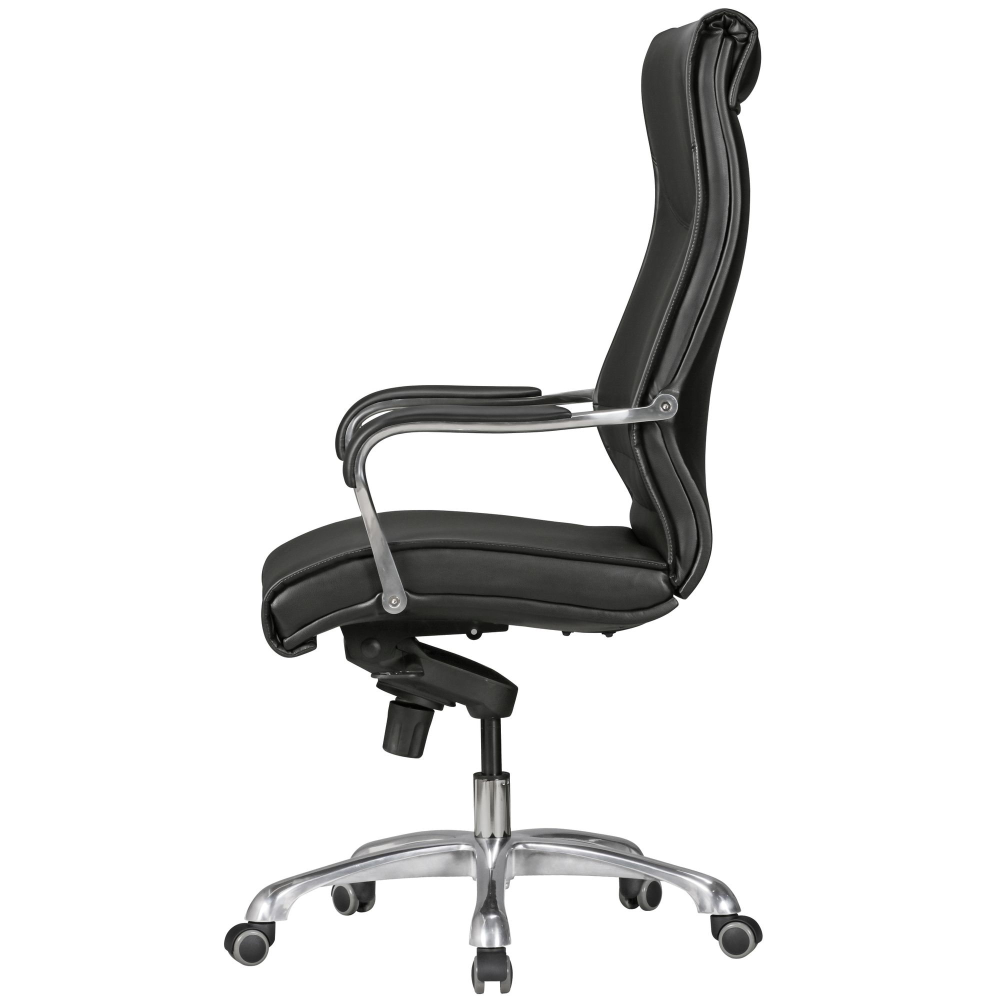 KADIMA DESIGN Chefsessel VENGA: XXL, ergonomisch, Kunstleder, höhenverstellbar, 150 kg Belastbarkeit, Schwarz/Caramel.