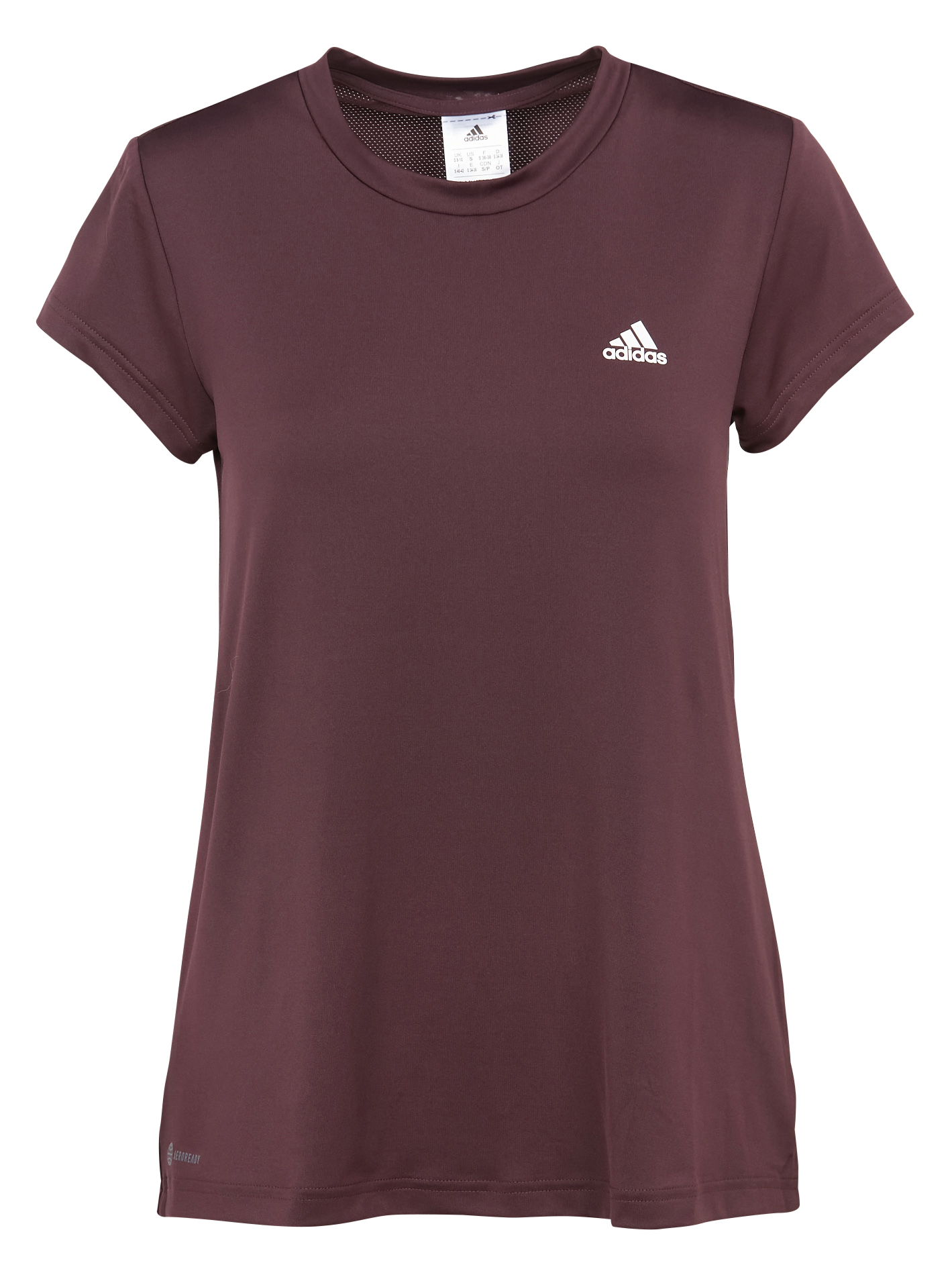 Tee-shirt col rond logo sérigraphié | Marron