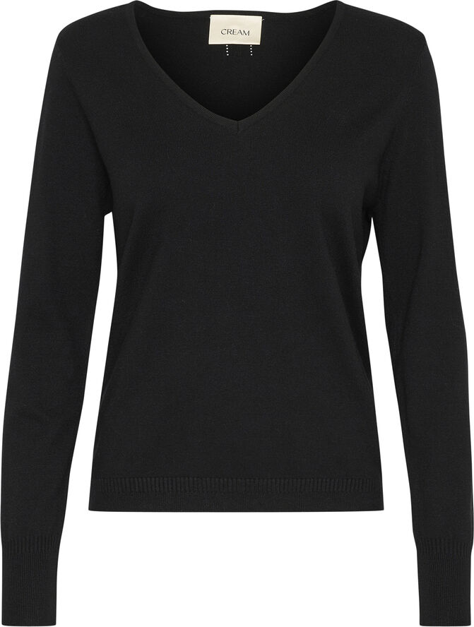 Cream CRDela Knit Pullover Pitch black