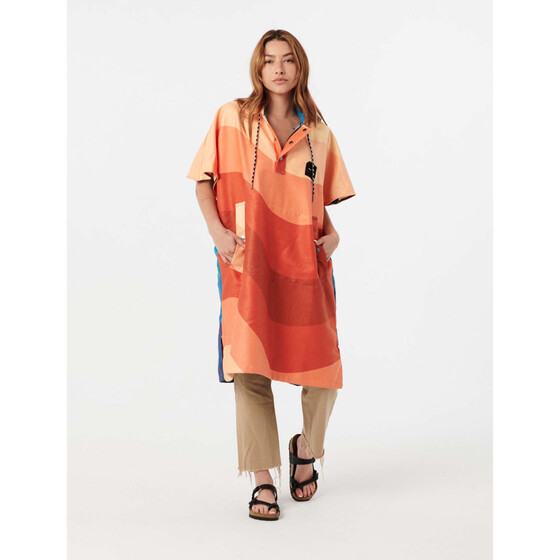 Slowtide Shores Perf Qd Multi Poncho