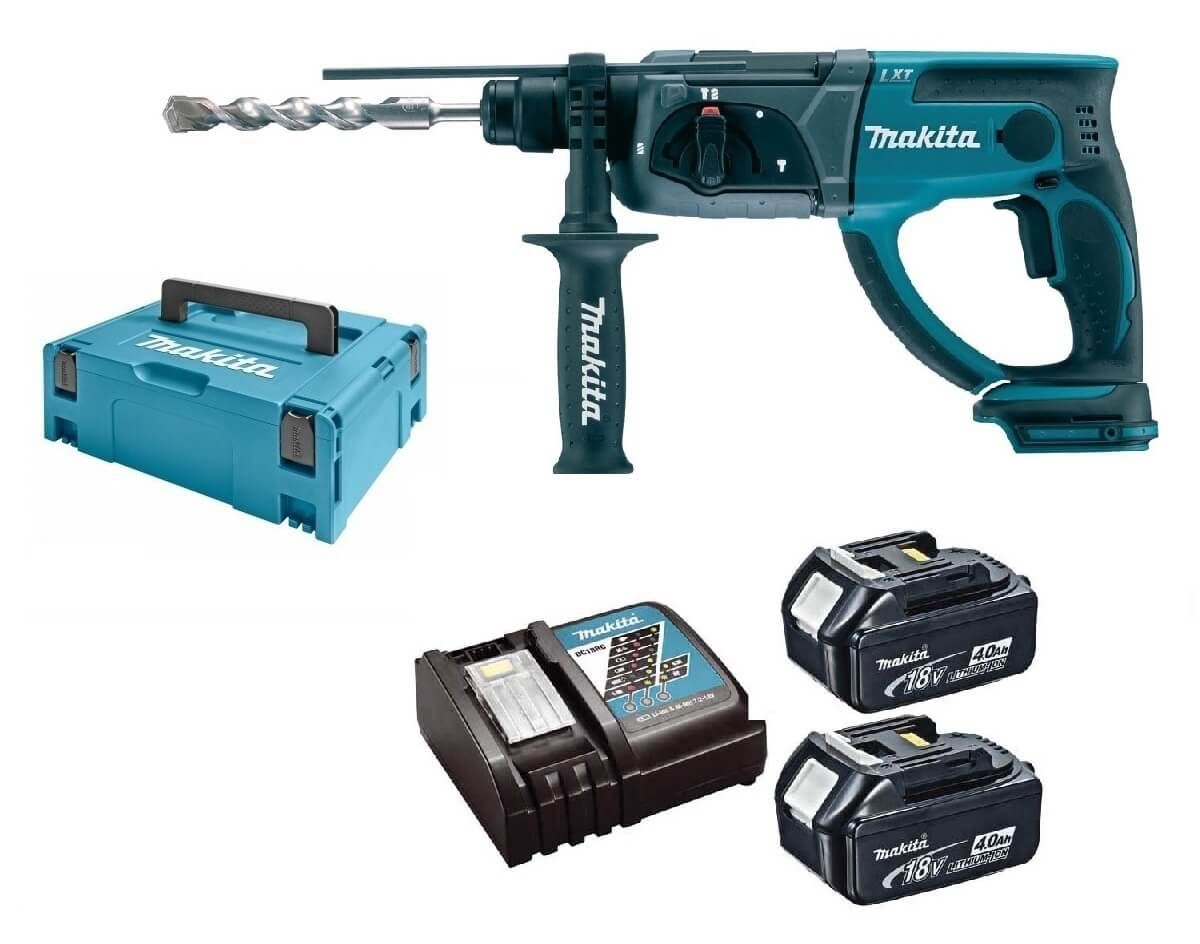Makita DHR202RMJ 18V Li-ion accu SDS-plus combihamer set (2x 4.0Ah) in Mbox