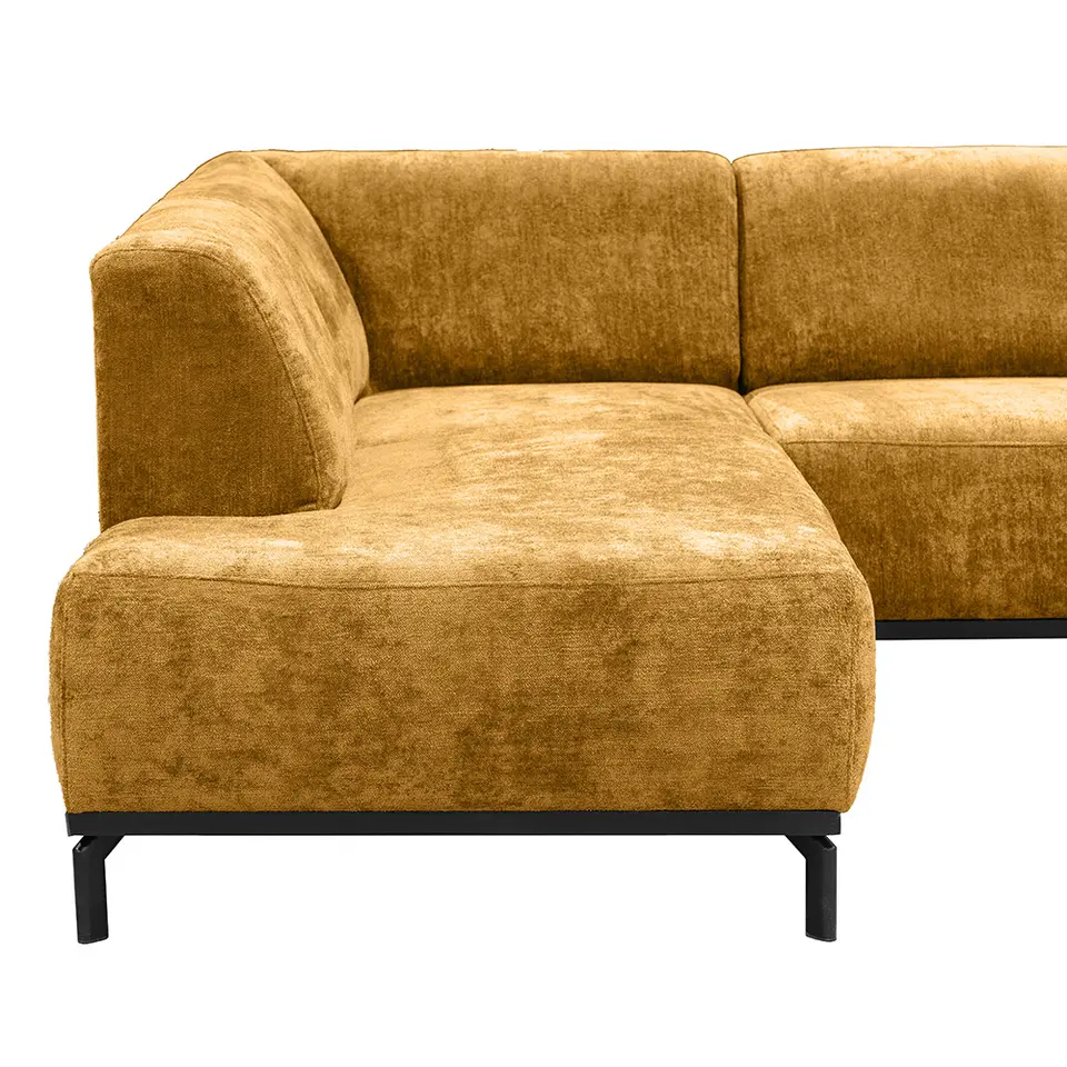Hoekbank Lola links - okergeel