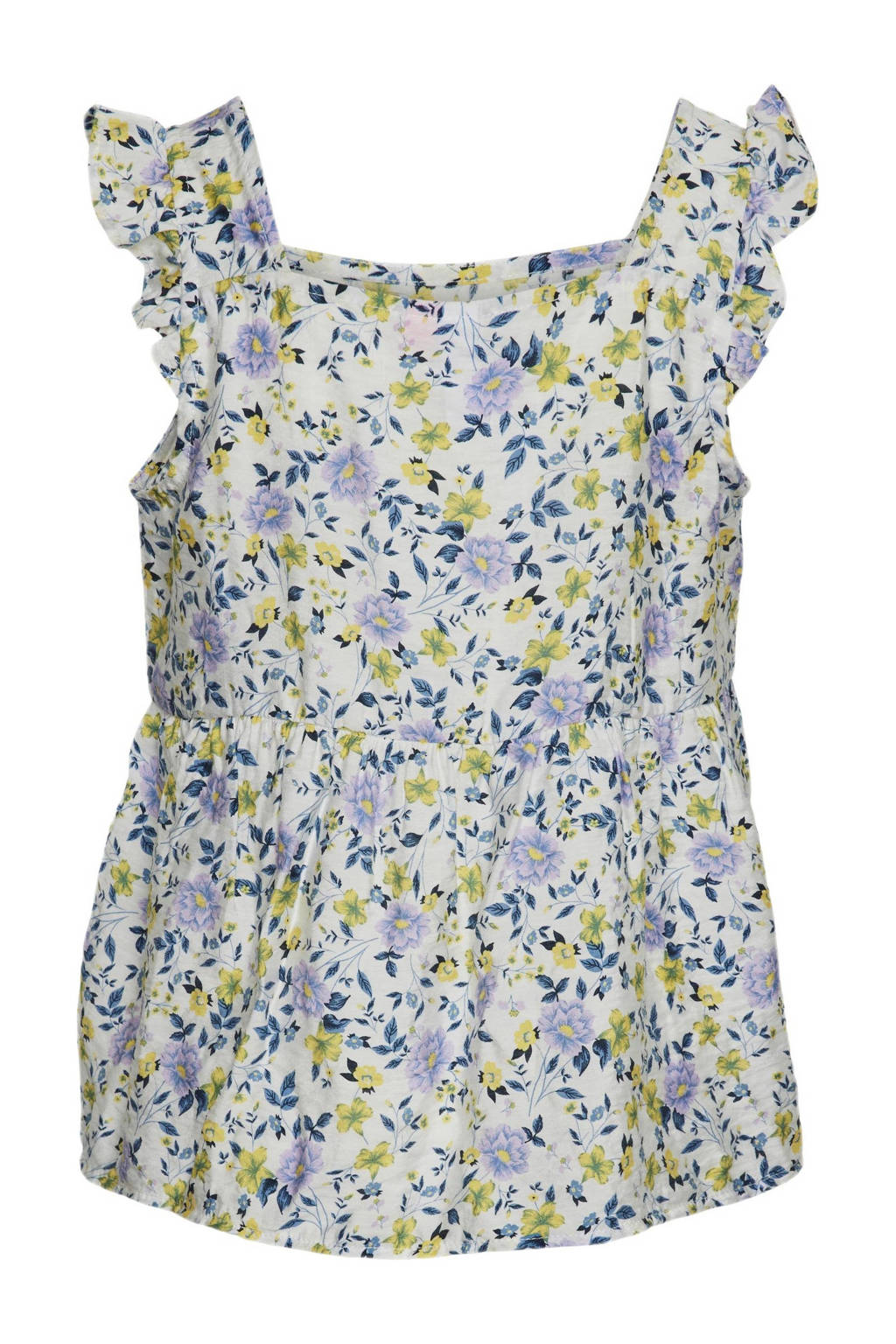 VERO MODA GIRL gebloemdetop VMIRIS LEA wit/lila/geel