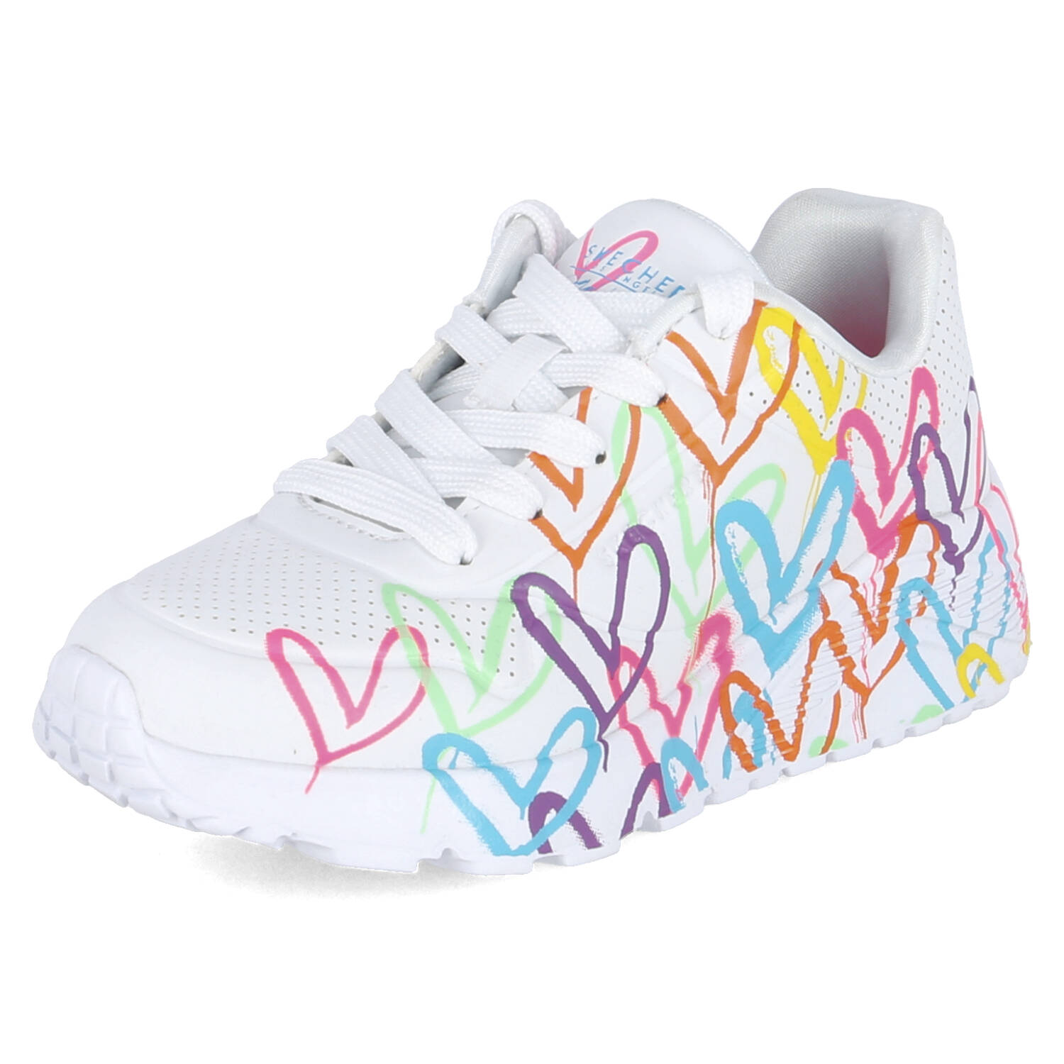 Skechers Low Sneaker SPREAD THE LOVE - white/multi/neon