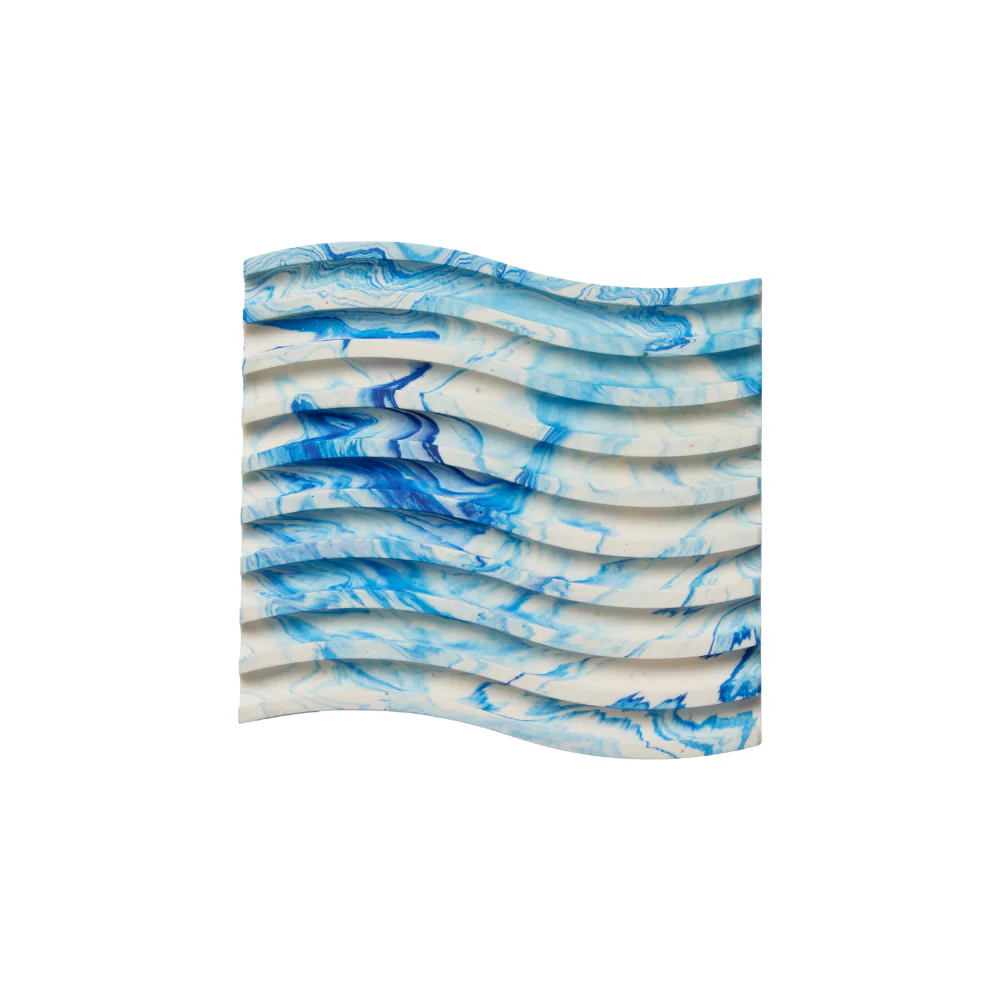 Sarah Jahangir Studio  Waves sæbeholder - blå