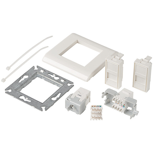 Prise murale RJ45 Catégorie 1 Erard, lot de 2