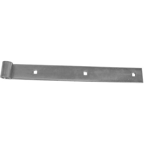 Penture bout droit - D14 - L : 400 mm - 30 x 4 mm - zingué blanc
