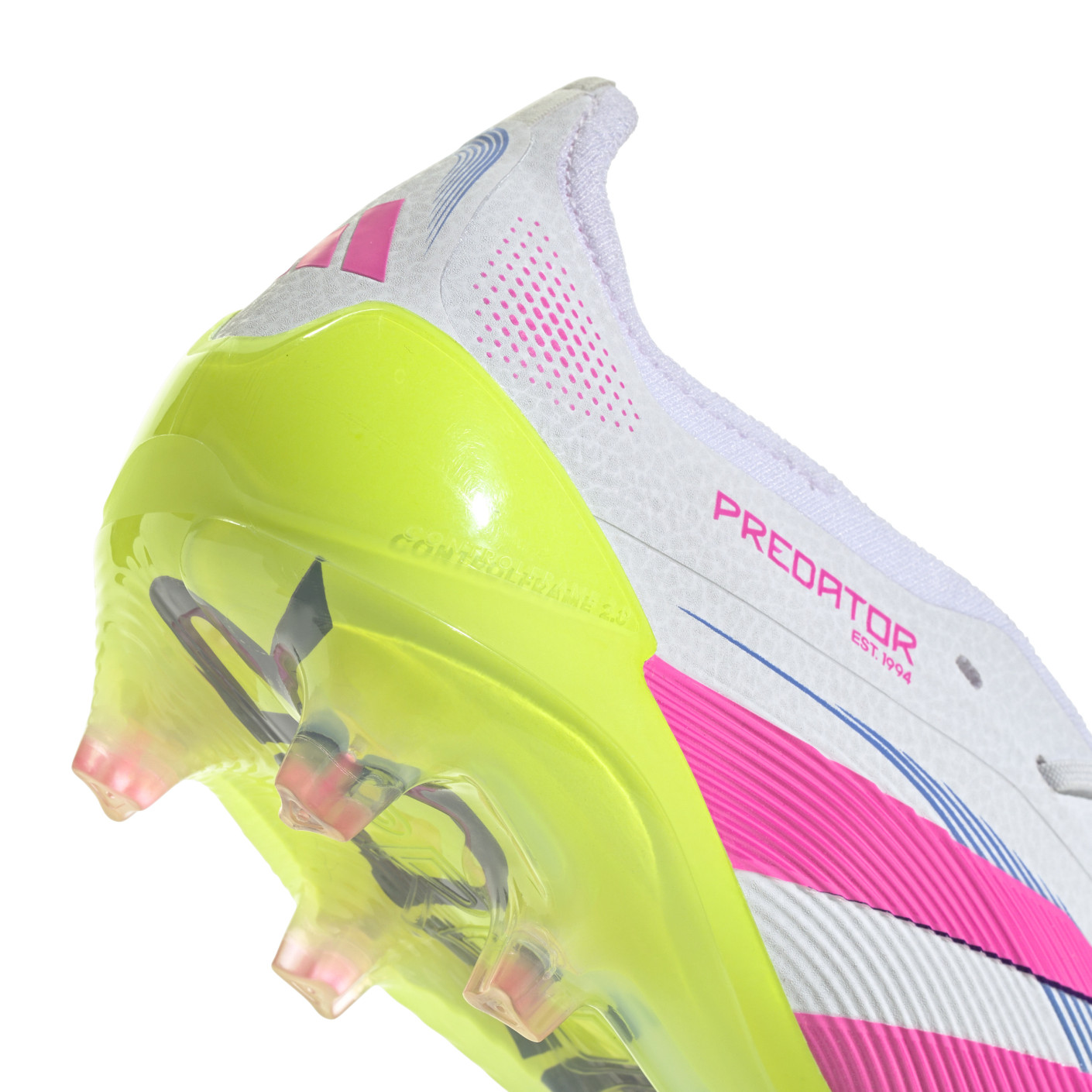 Adidas Predator Elite FT Gras Voetbalschoenen (FG) Wit Roze Neongeel