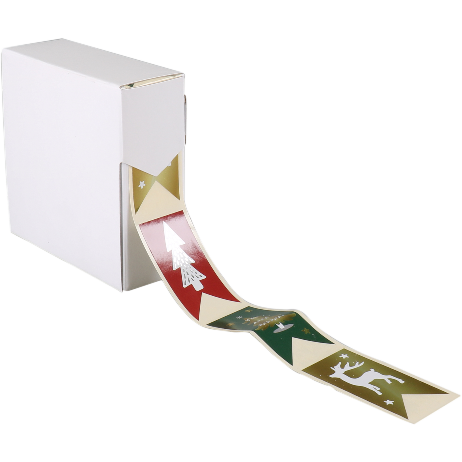 Etiket, papier, Golden deer, permanent, 60x30mm, assorti