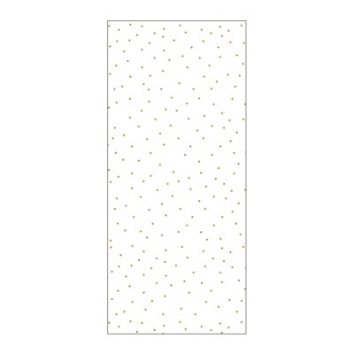 White Gold Dots Tissue Paper