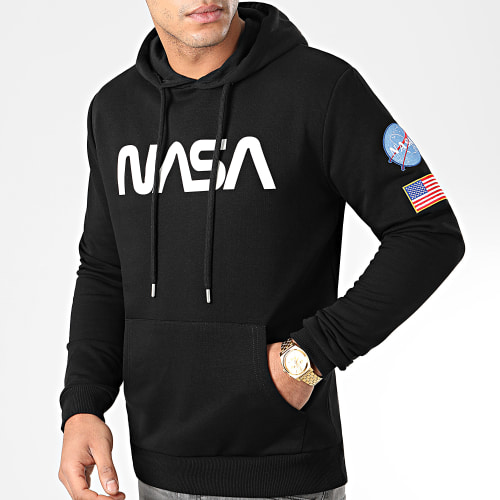 Sweat Capuche Worm Patches Noir