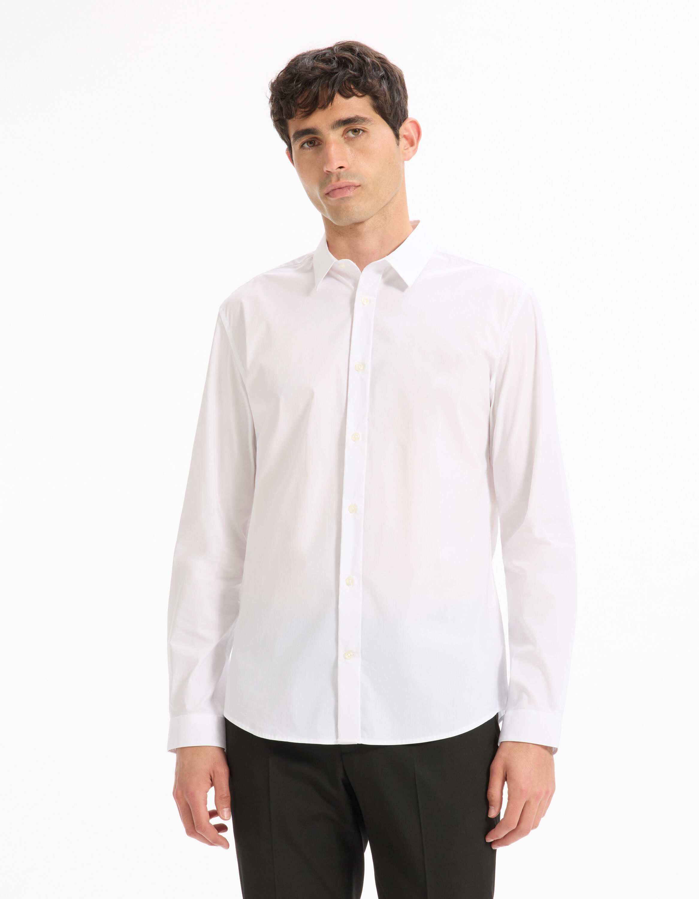Chemise extra slim coton stretch - blanc