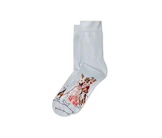 1 Paar bedruckte Socken