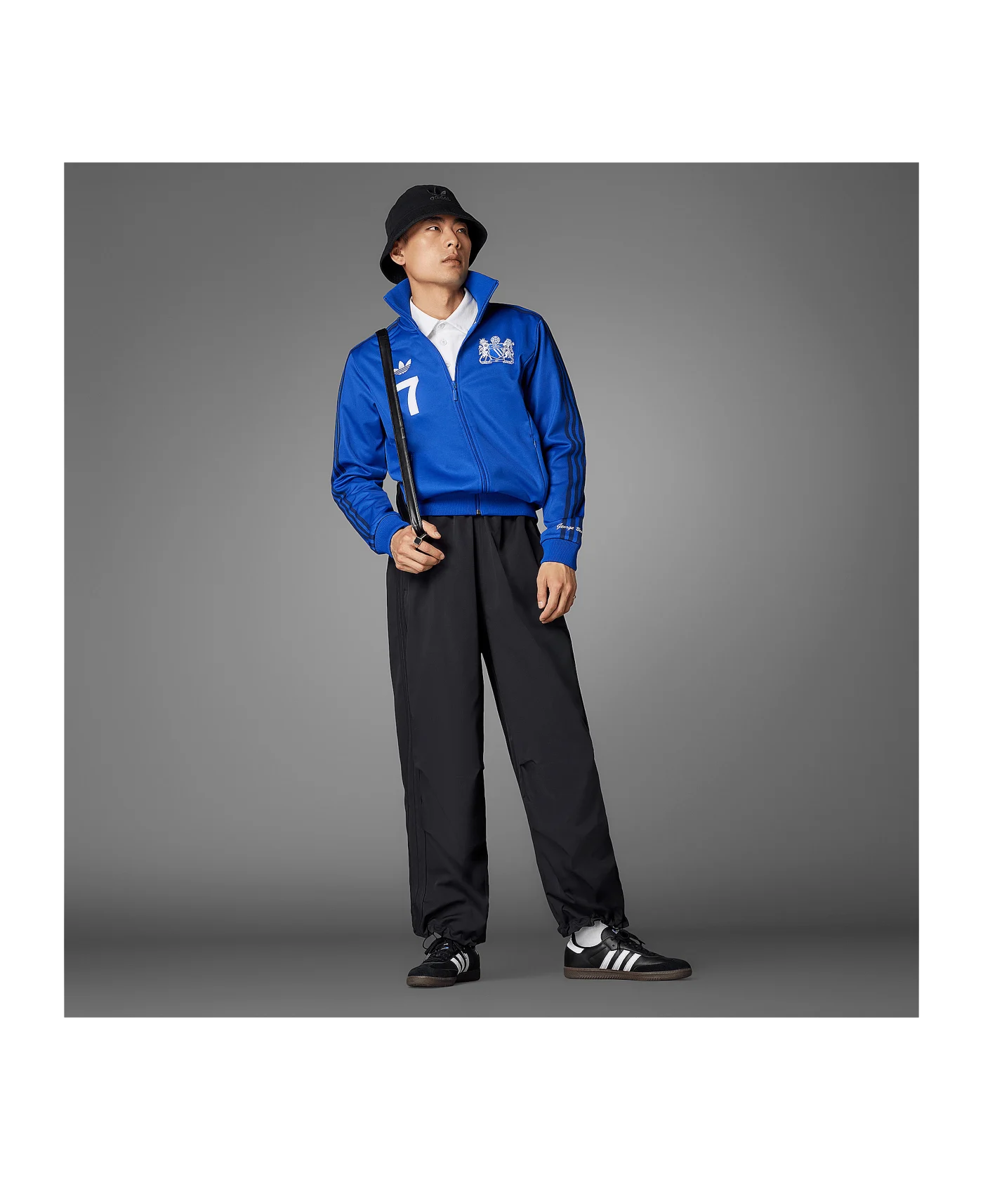 adidas Originals Manchester United George Best Trainingsjacke Blau